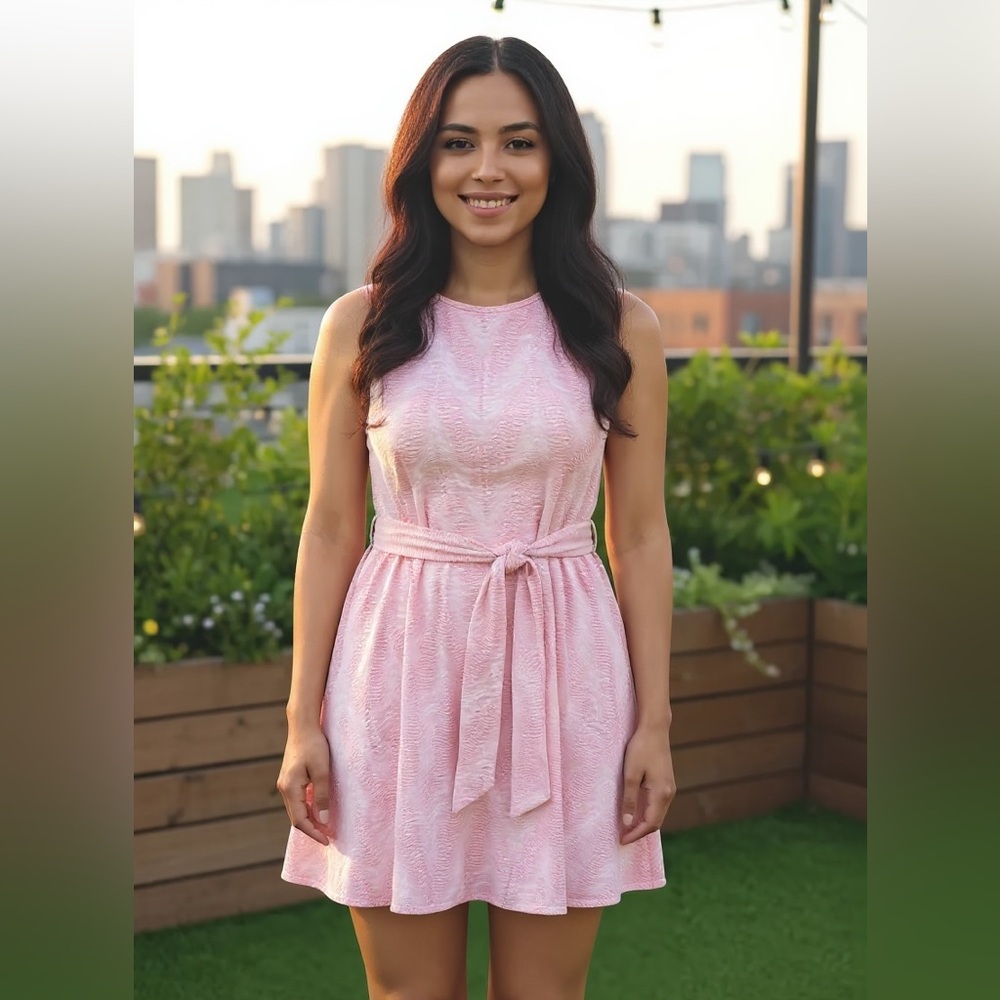 Cute Casual Pink Dress